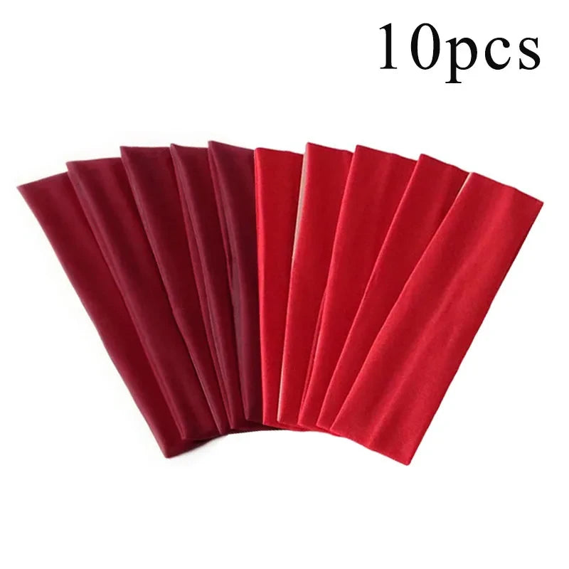 Solid Color Elastic Sports Headband