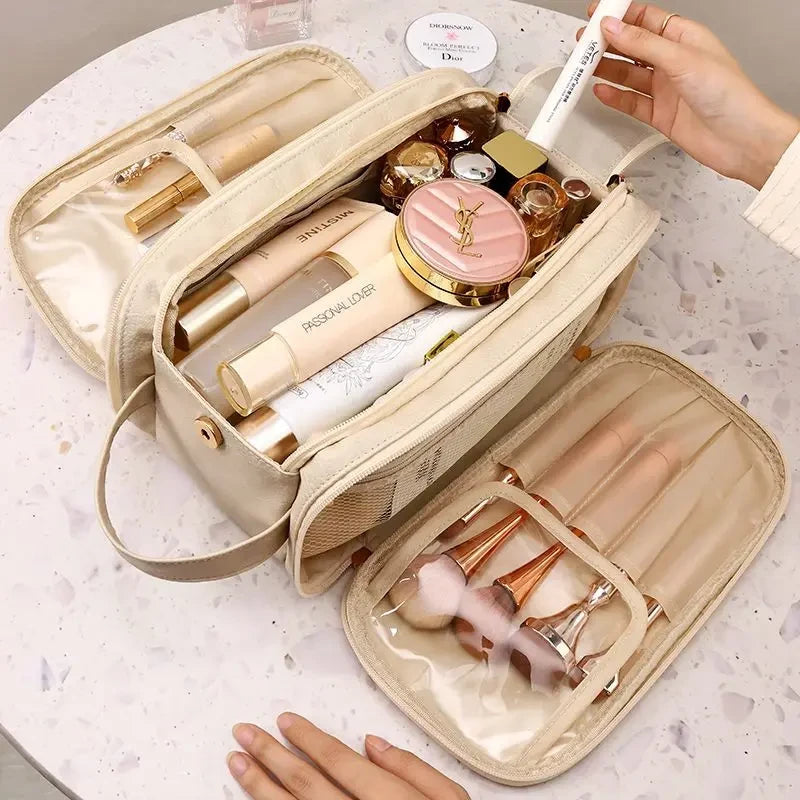 Waterproof PU Leather Cosmetic Bag