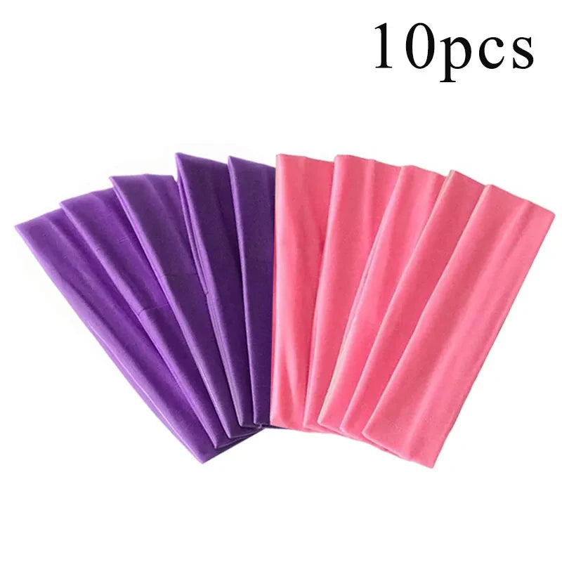 Solid Color Elastic Sports Headband