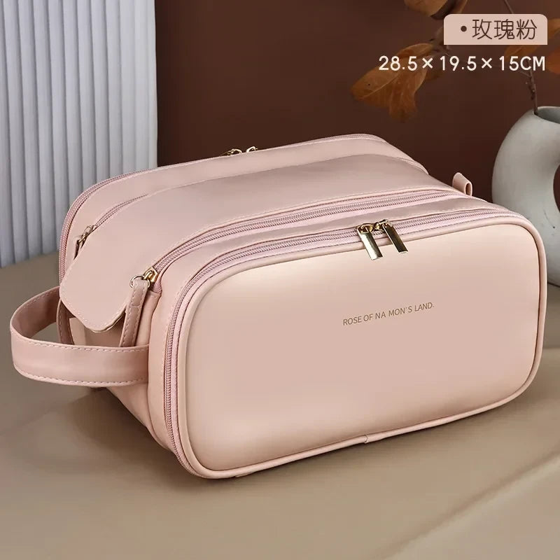Waterproof PU Leather Cosmetic Bag
