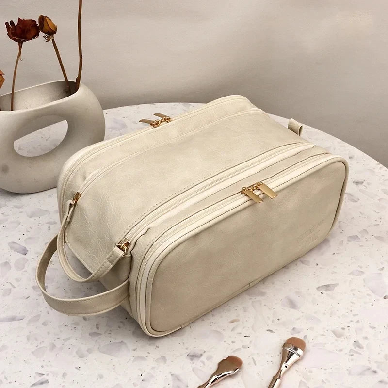 Waterproof PU Leather Cosmetic Bag