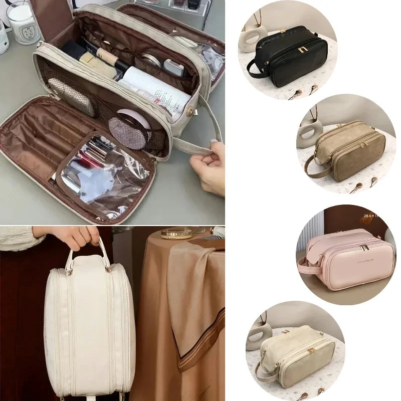 Waterproof PU Leather Cosmetic Bag