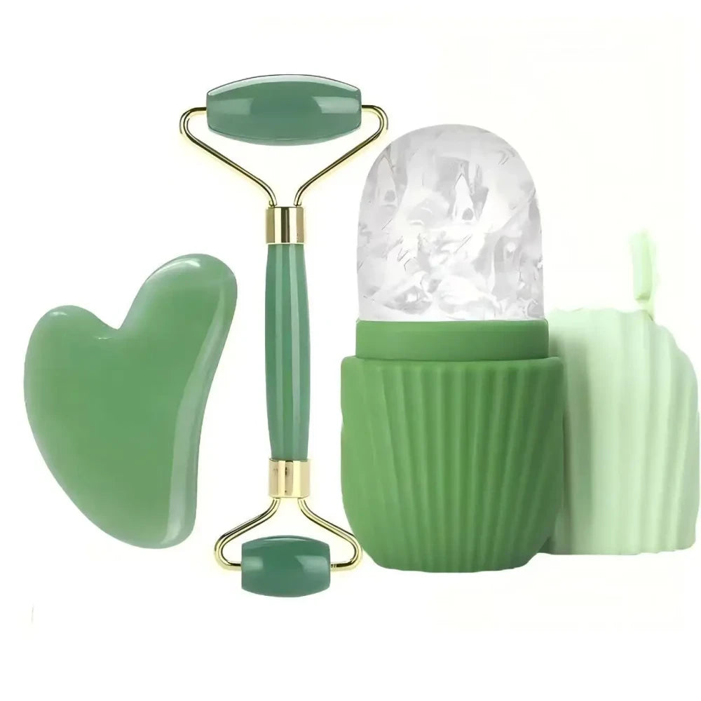 Facial Ice Roller and Gua Sha Set