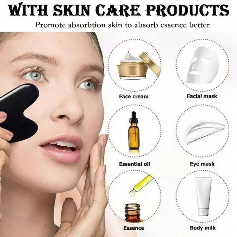Facial Ice Roller and Gua Sha Set